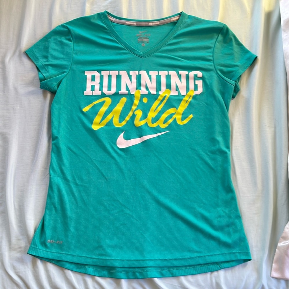 Teal ‘Running Wild’ Nike Dri-Fit T-Shirt